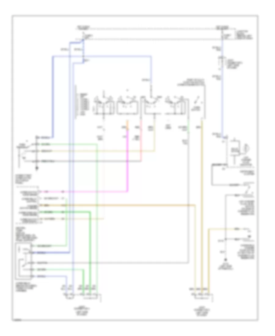 Электросхема стеклоочистителя, дворников и омывателя, Highline для Dodge Ram Wagon B2000 2500