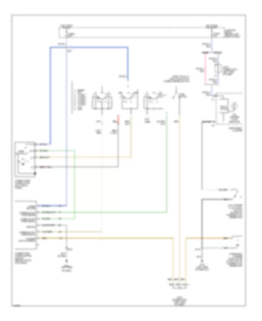 Электросхема стеклоочистителя, дворников и омывателя, Стандарт для Dodge Ram Wagon B2000 2500