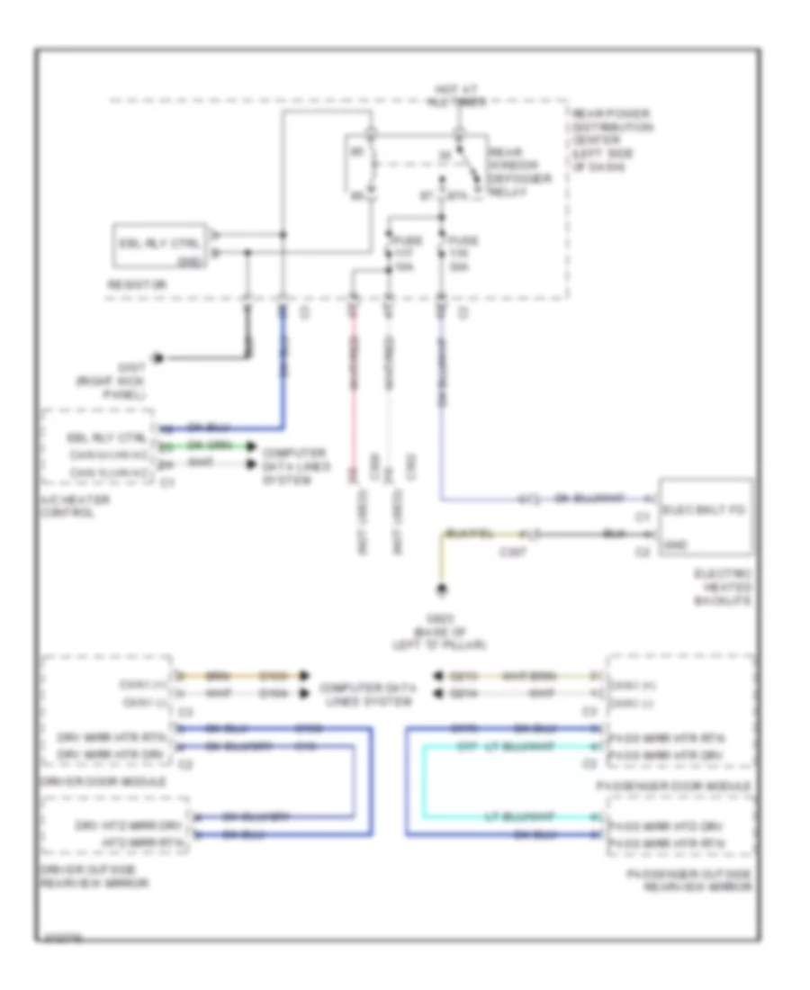 Defoggers Wiring Diagram for Dodge Journey Lux 2011