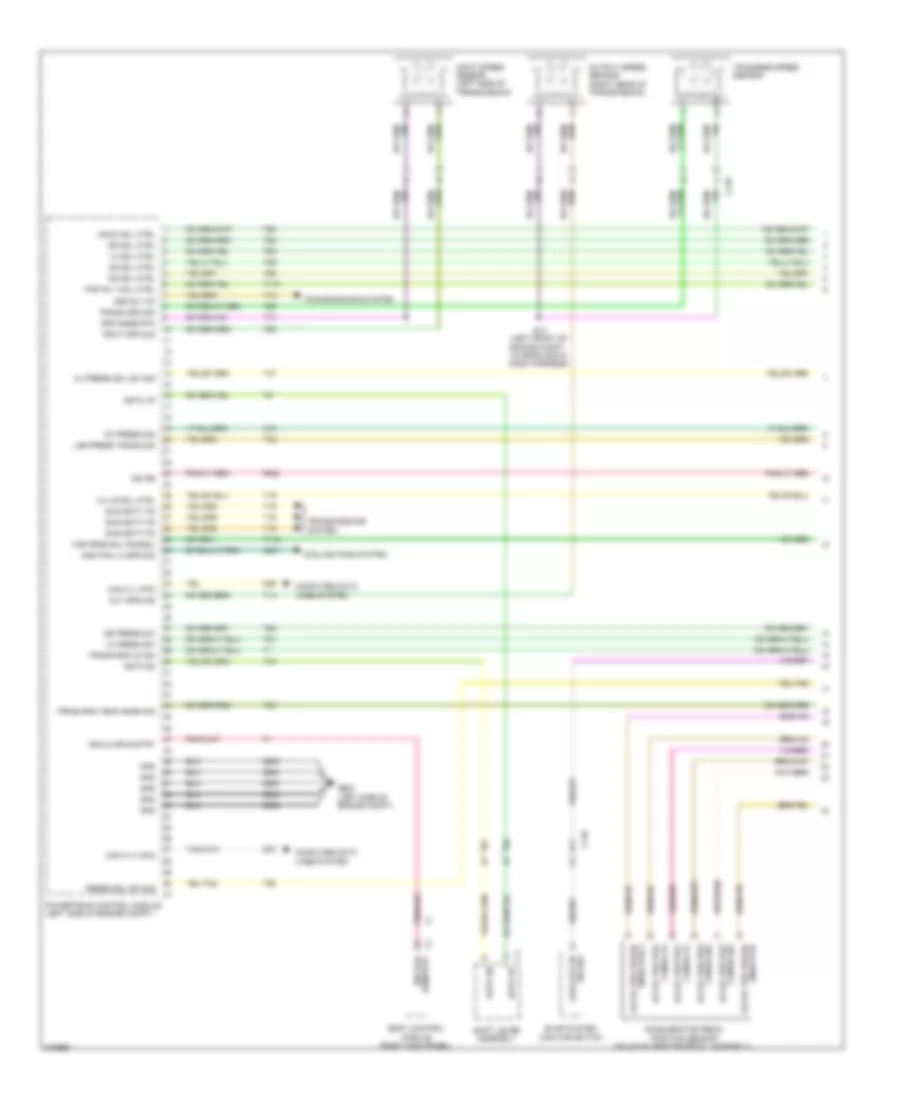 3.6L, Engine Performance Wiring Diagram (1 of 6) for Dodge Journey Lux 2011