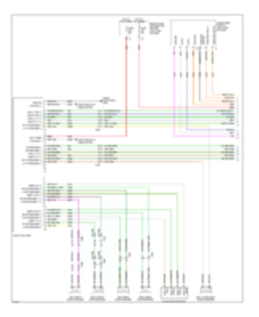 Navigation Wiring Diagram, Premium (1 of 3) for Dodge Journey Lux 2011