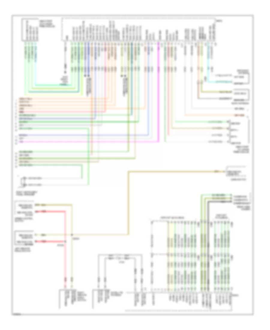 Navigation Wiring Diagram, Premium (2 of 3) for Dodge Journey Lux 2011