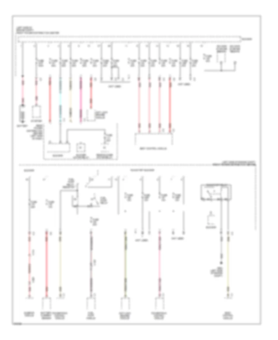 Power Distribution Wiring Diagram 1 of 4 for Dodge Journey Lux 2011