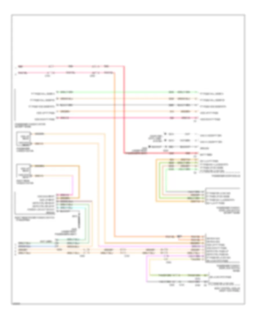 Power Windows Wiring Diagram (2 of 2) for Dodge Journey Lux 2011