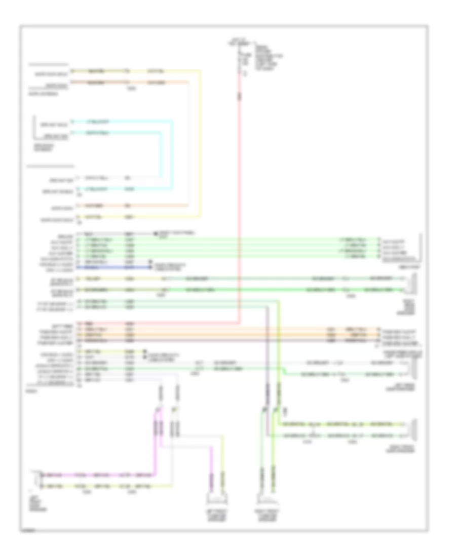 Radio Wiring Diagram, Base for Dodge Journey Lux 2011