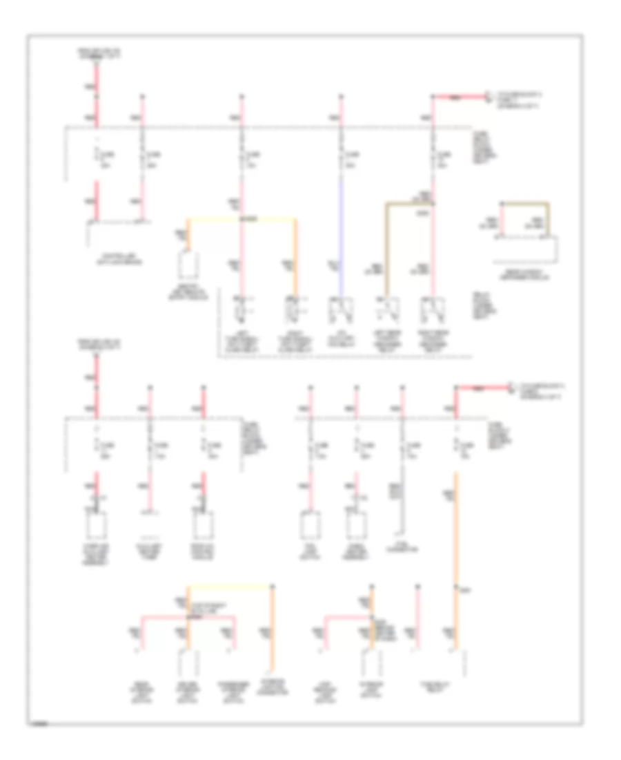 Power Distribution Wiring Diagram (2 of 7) for Dodge Sprinter 3500 2004