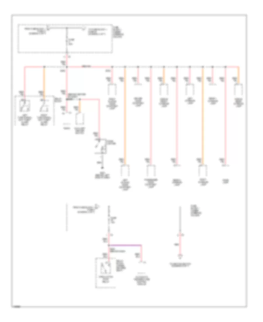 Power Distribution Wiring Diagram 4 of 7 for Dodge Sprinter 2004 3500