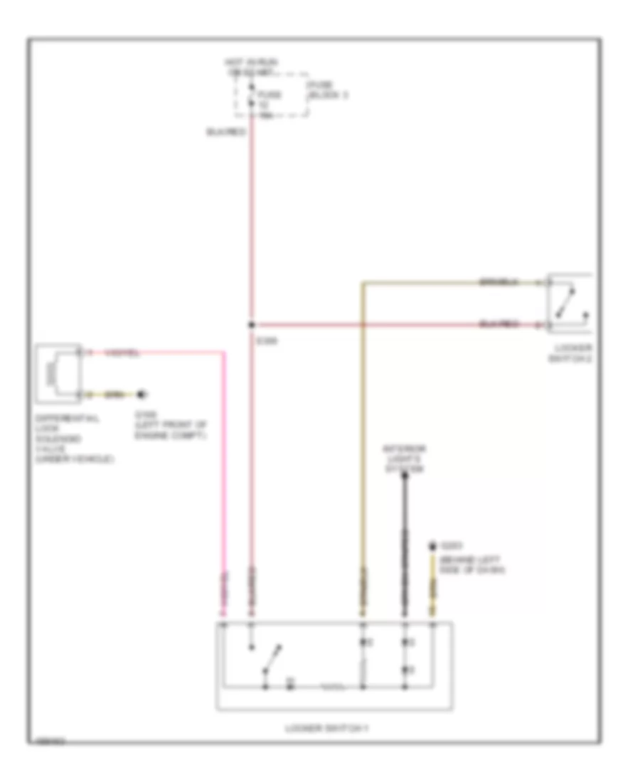 Rear Differential Lock Wiring Diagram for Dodge Sprinter 2004 3500