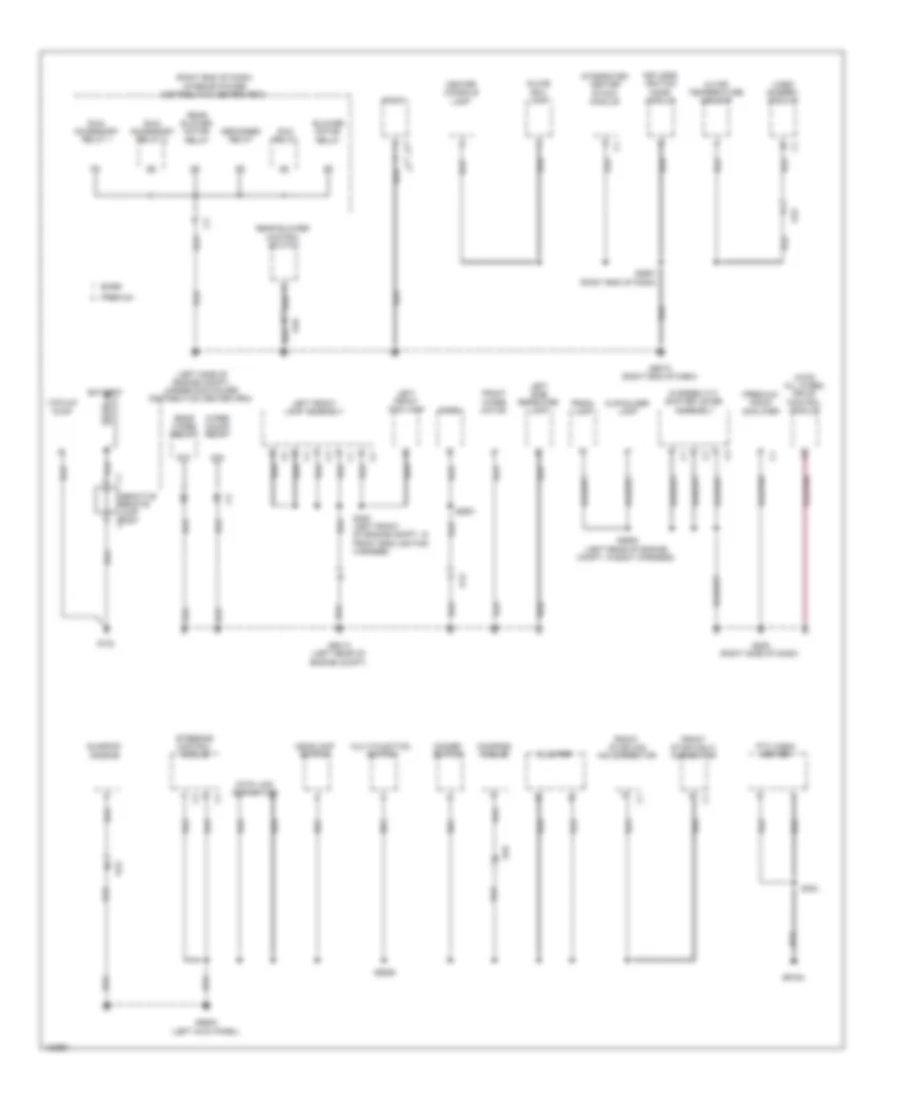 Ground Distribution Wiring Diagram 1 of 3 for Dodge Journey Limited 2014
