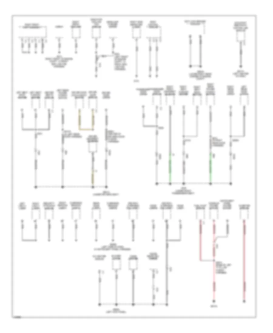 Ground Distribution Wiring Diagram (2 of 3) for Dodge Journey Limited 2014
