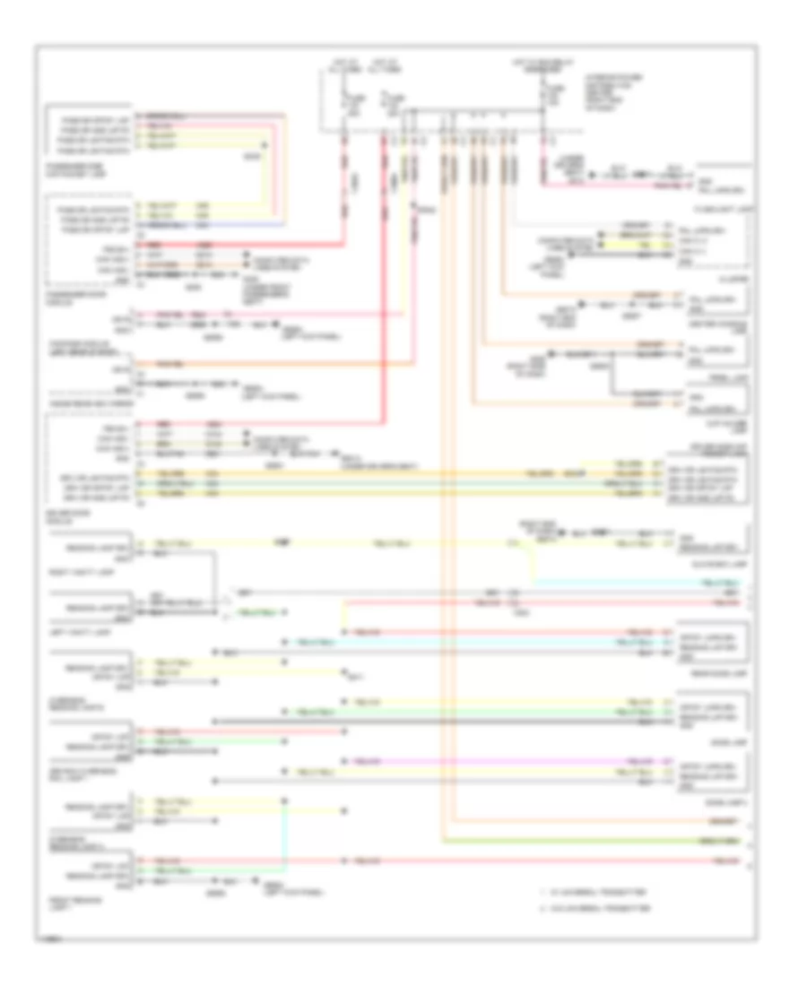 Interior Lights Wiring Diagram 1 of 2 for Dodge Journey Limited 2014