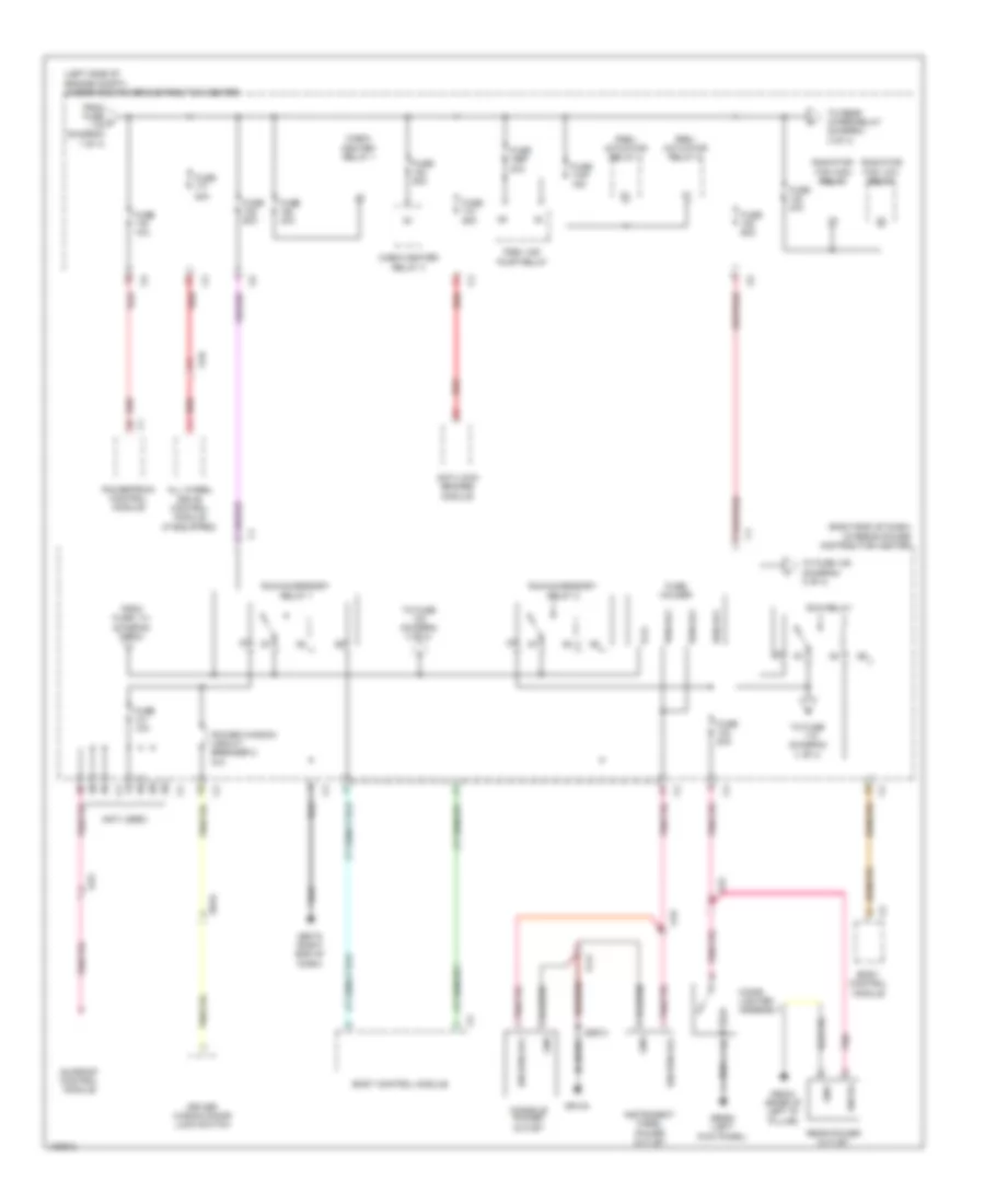 Power Distribution Wiring Diagram (2 of 4) for Dodge Journey Limited 2014