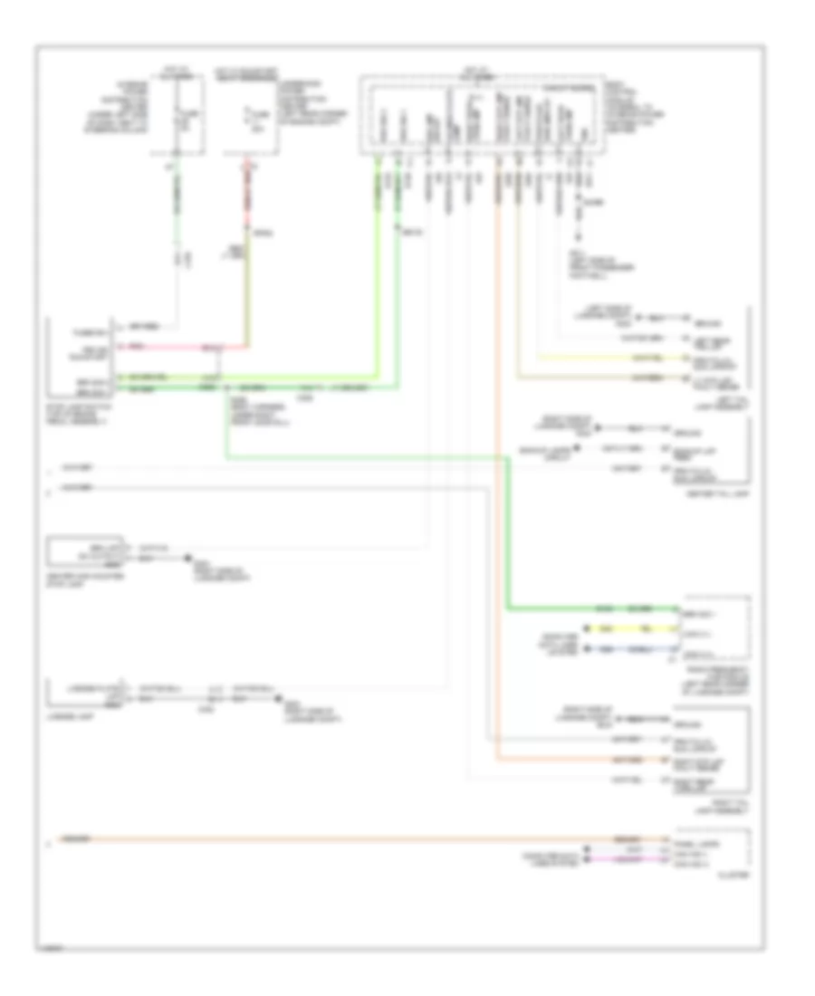 Exterior Lamps Wiring Diagram (2 of 2) for Dodge Dart Limited 2013