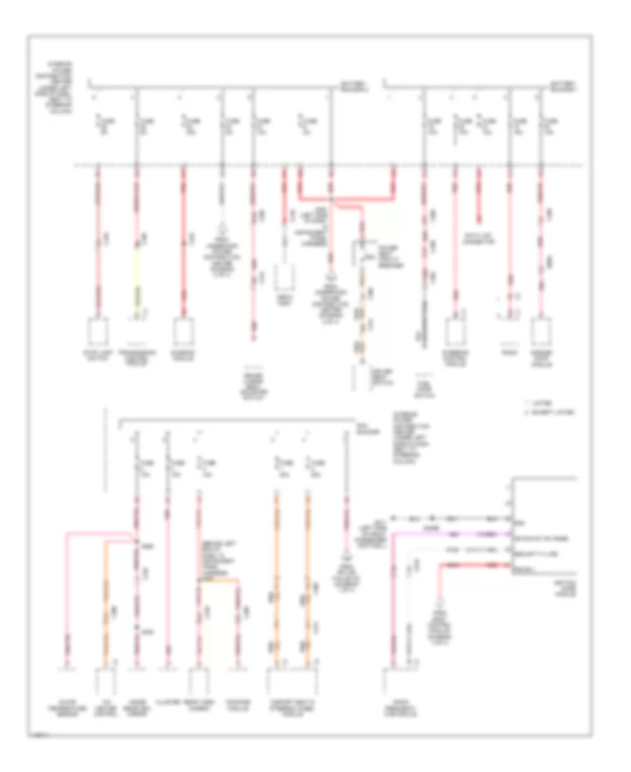 Power Distribution Wiring Diagram 3 of 4 for Dodge Dart Limited 2013