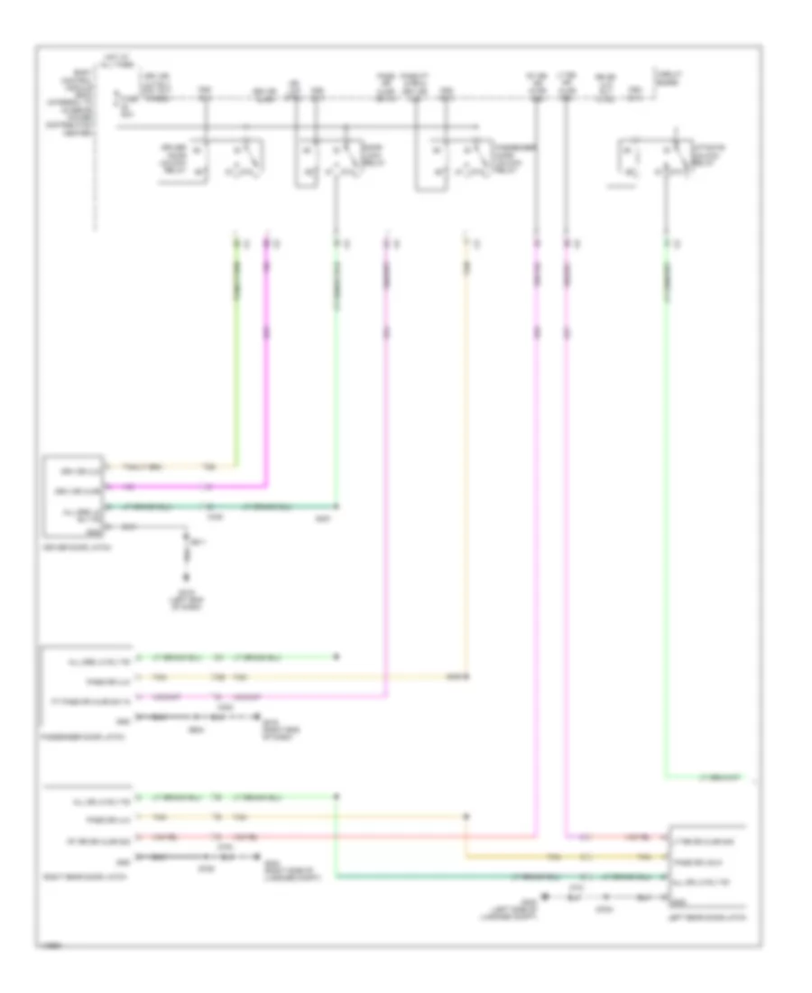 Power Door Locks Wiring Diagram 1 of 2 for Dodge Dart Limited 2013