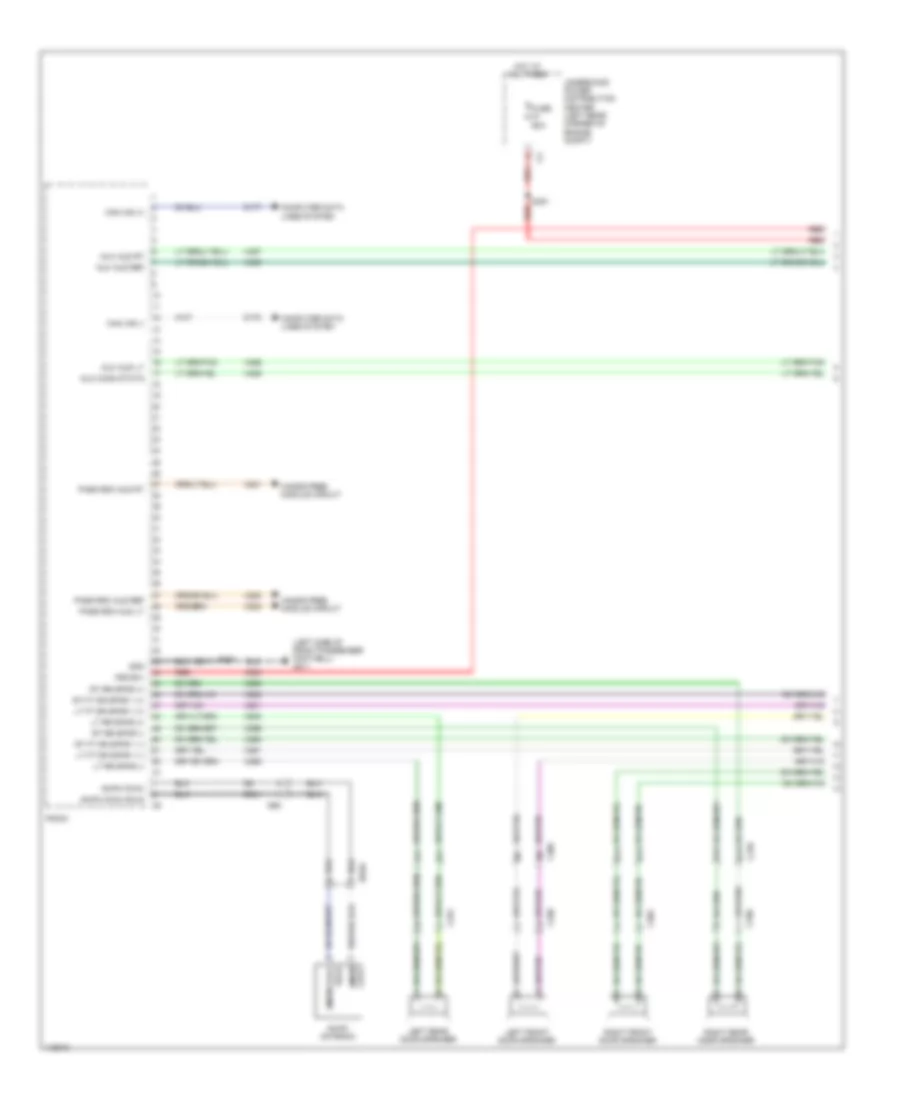 Radio Wiring Diagram, Premium Audio without Navigation (1 of 2) for Dodge Dart Limited 2013