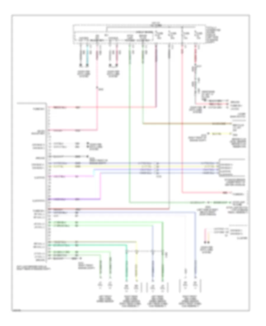 Anti-lock Brakes Wiring Diagram for Dodge Caliber Heat 2011