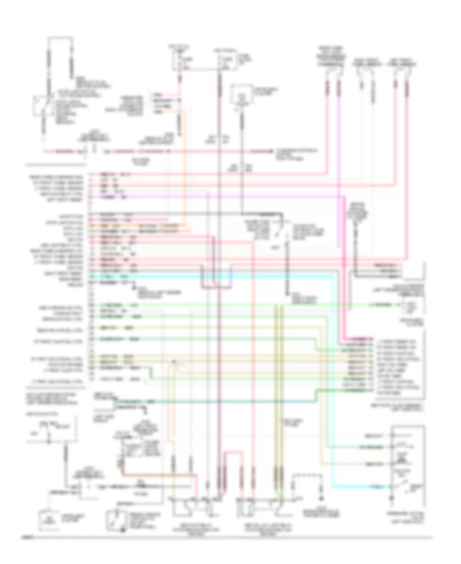 All Wheel ABS Wiring Diagram for Dodge Pickup R1994 3500