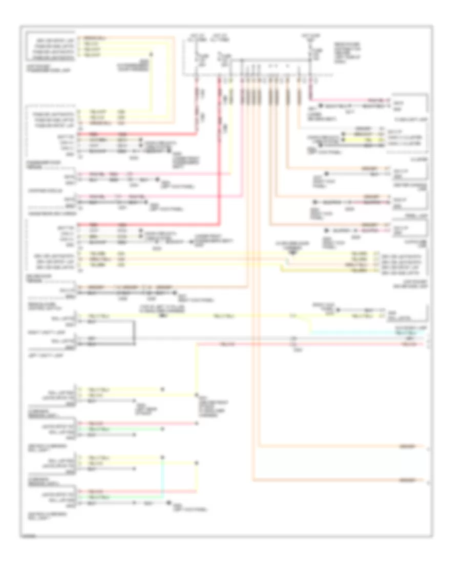 Interior Lights Wiring Diagram 1 of 2 for Dodge Journey Mainstreet 2011