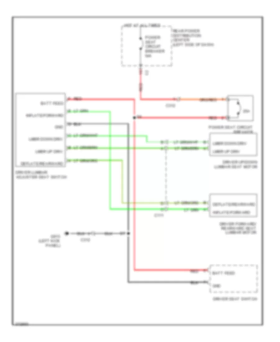 Driver s Lumbar Wiring Diagram for Dodge Journey Mainstreet 2011