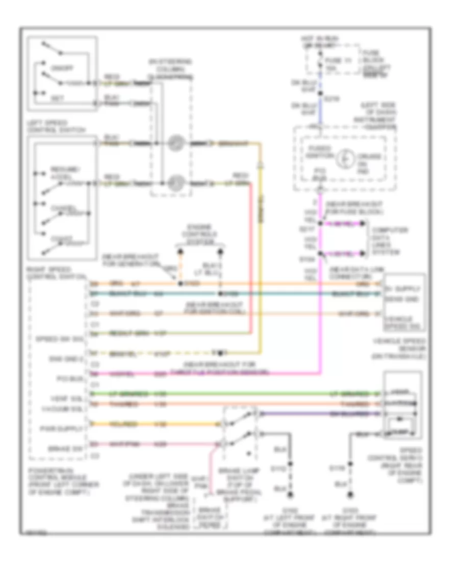 Cruise Control Wiring Diagram for Dodge SRT-4 2004