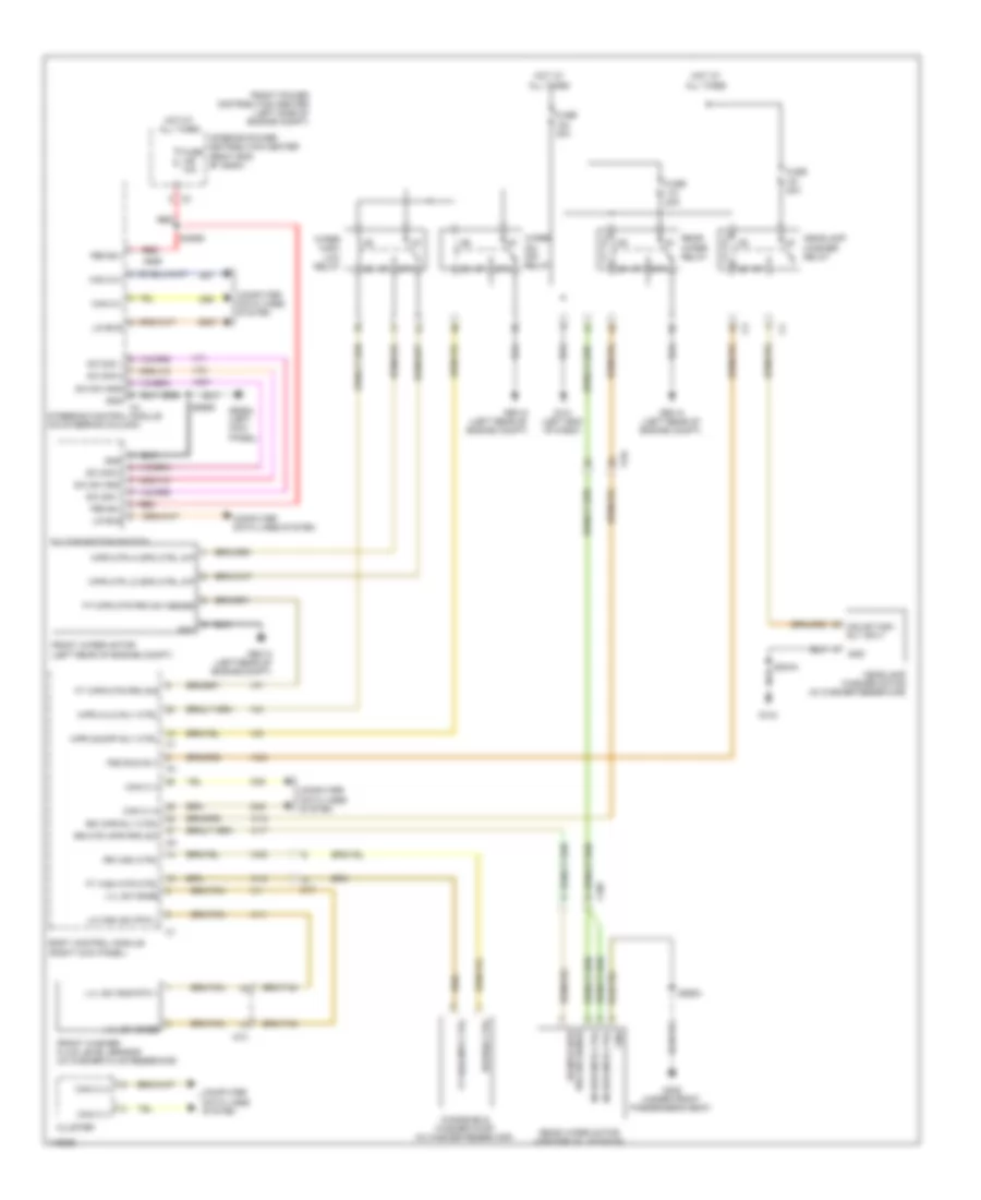 Электросхема стеклоочистителя, дворников и омывателя для Dodge Journey R/T 2014