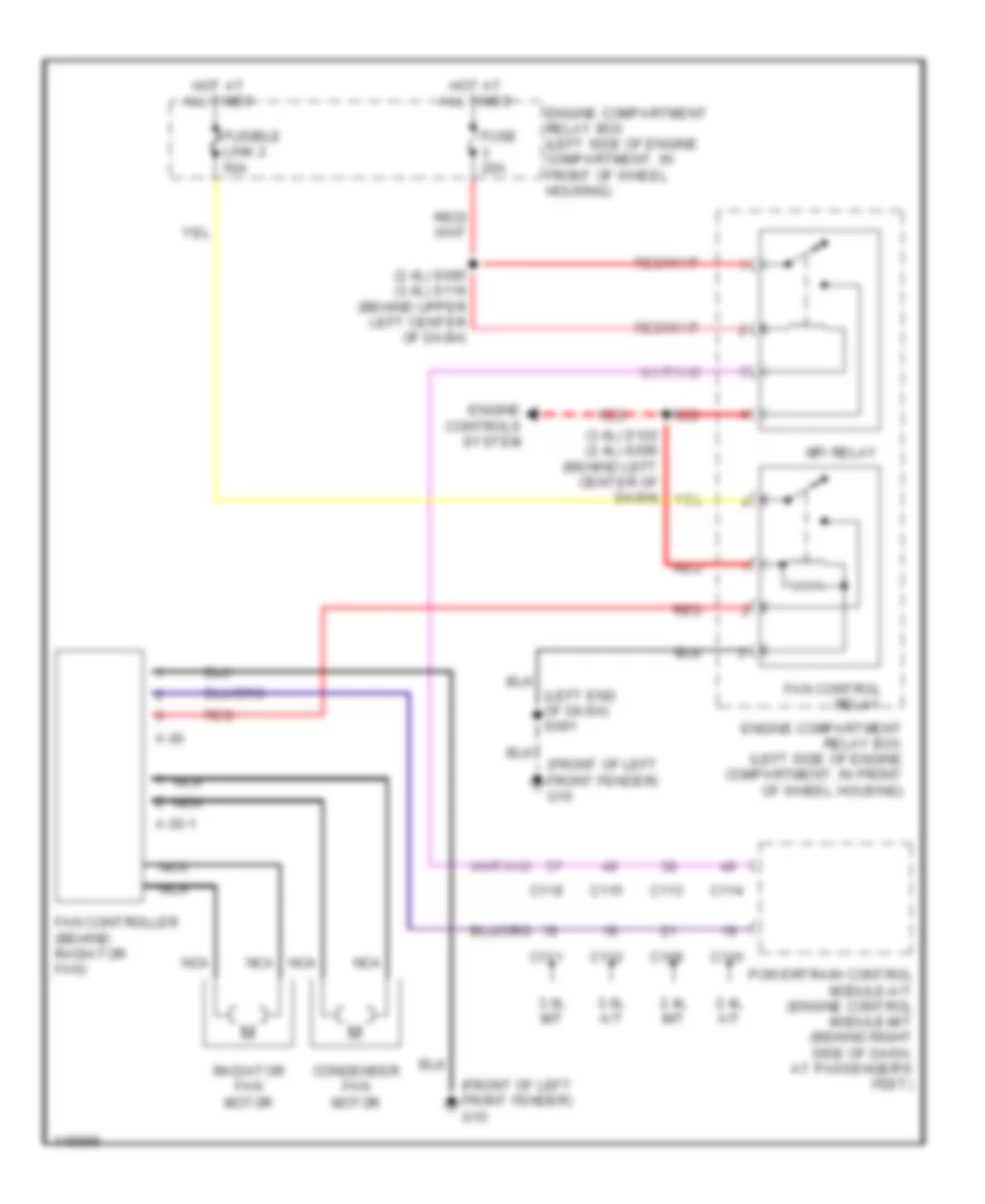 Cooling Fan Wiring Diagram for Dodge Stratus ES 2002