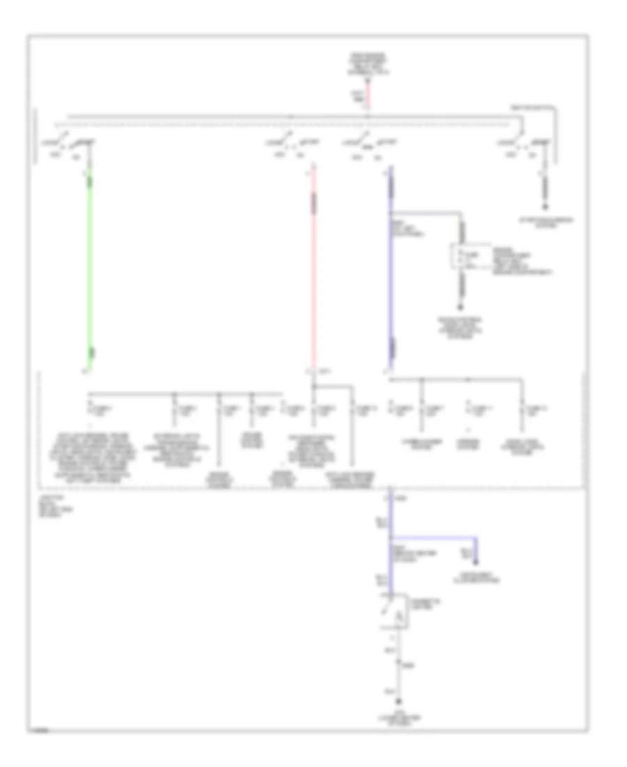 Power Distribution Wiring Diagram 2 of 2 for Dodge Stratus ES 2002