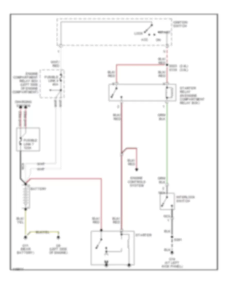 Starting Wiring Diagram, MT for Dodge Stratus RT 2002