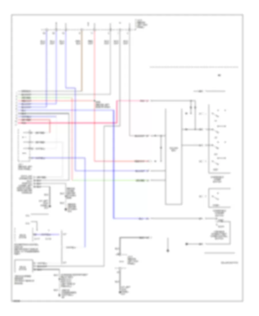 Электросхема стеклоочистителя, дворников и омывателя (2 из 2) для Dodge Stratus R/T 2002