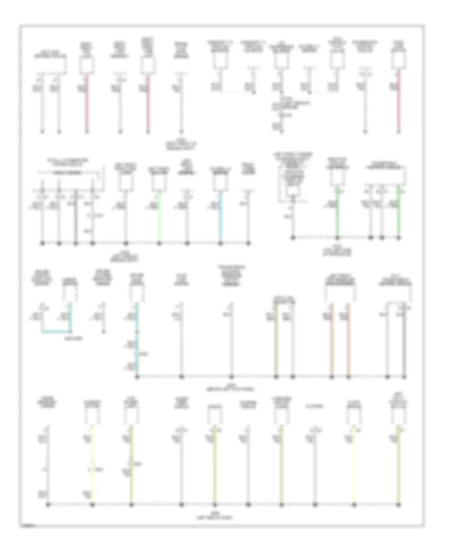 Ground Distribution Wiring Diagram 1 of 2 for Dodge Caliber Mainstreet 2011