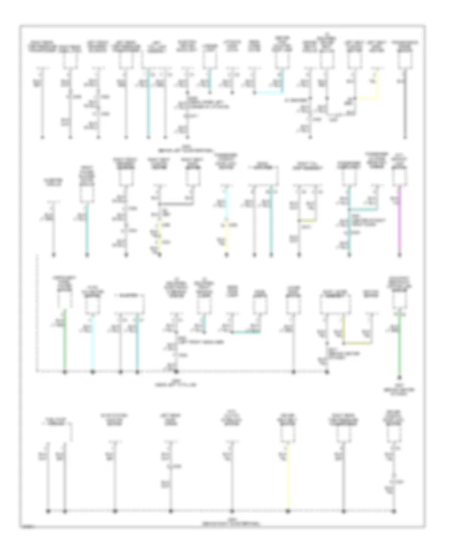 Ground Distribution Wiring Diagram (2 of 2) for Dodge Caliber Mainstreet 2011