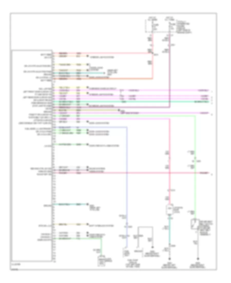 Instrument Cluster Wiring Diagram 1 of 2 for Dodge Caliber Mainstreet 2011