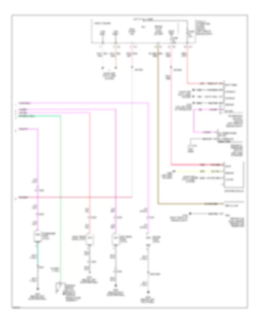 Instrument Cluster Wiring Diagram 2 of 2 for Dodge Caliber Mainstreet 2011