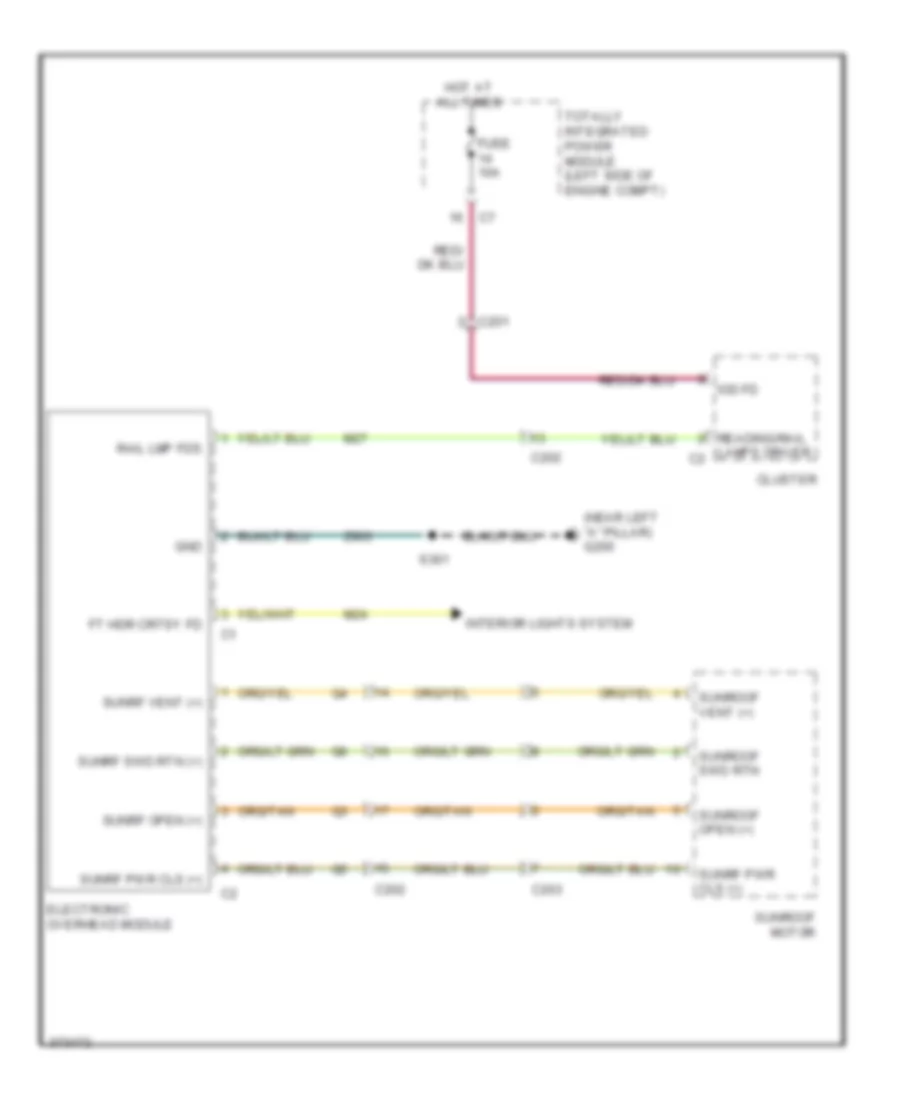 Overhead Console Wiring Diagram for Dodge Caliber Mainstreet 2011