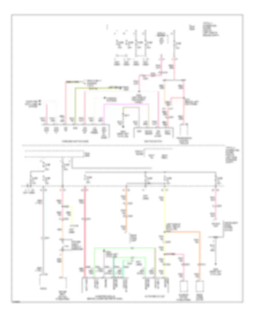 Power Distribution Wiring Diagram 2 of 3 for Dodge Caliber Mainstreet 2011