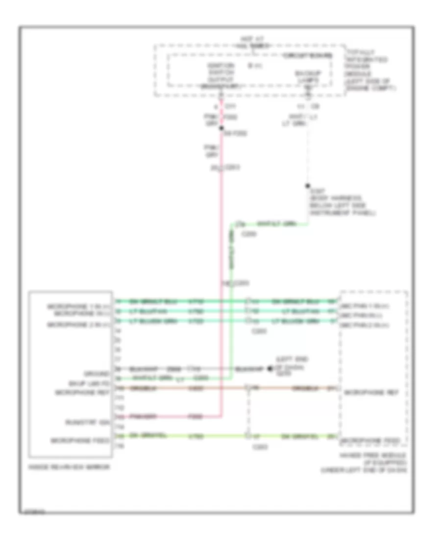 Automatic Day Night Mirror Wiring Diagram for Dodge Caliber Mainstreet 2011