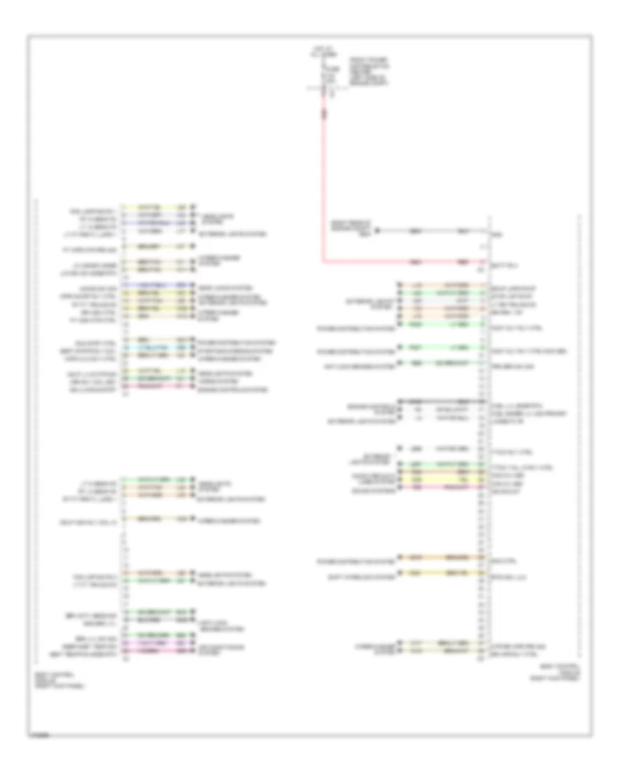 Body Control Module Wiring Diagram 1 of 2 for Dodge Journey R T 2011