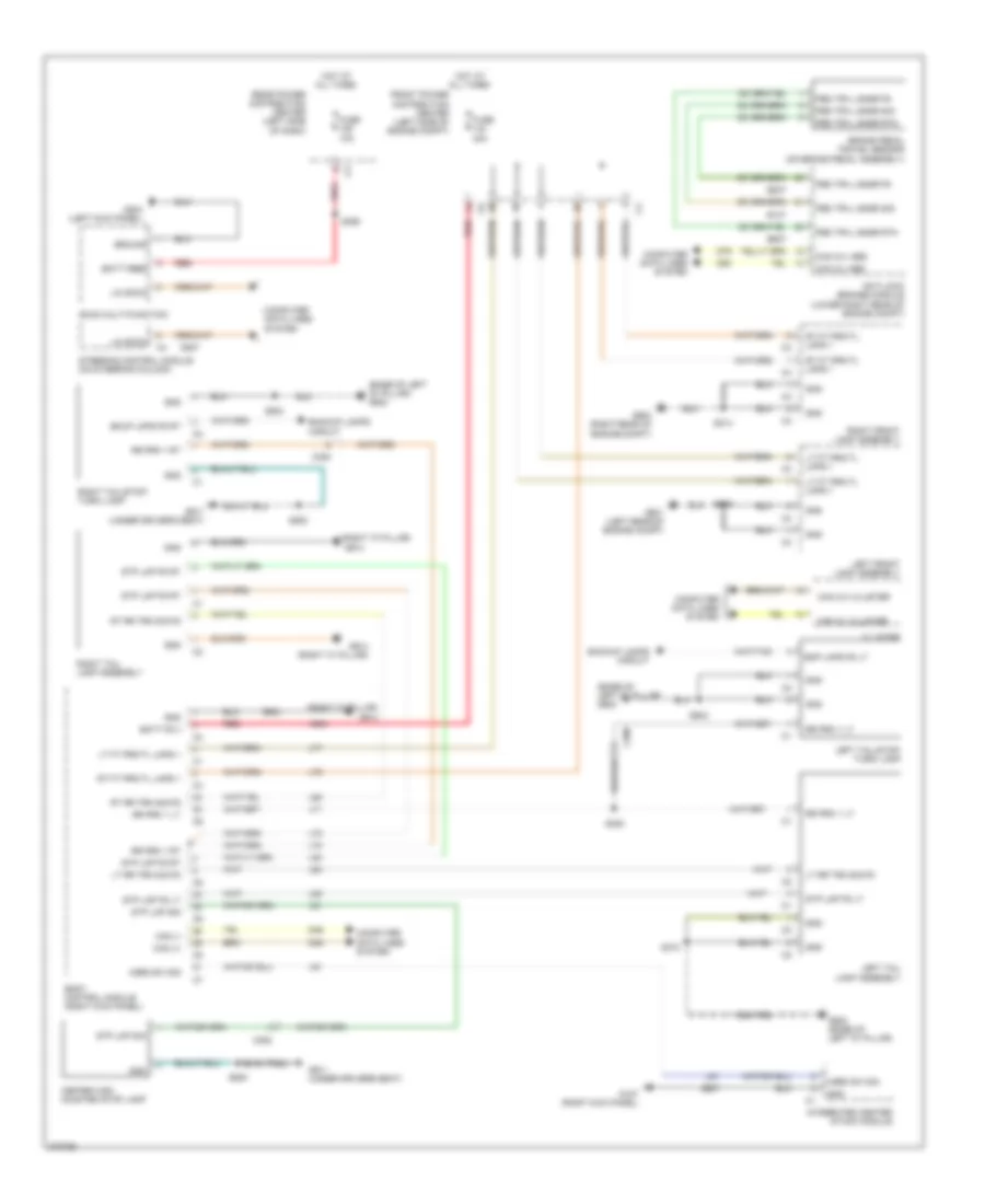 Exterior Lamps Wiring Diagram for Dodge Journey R T 2011