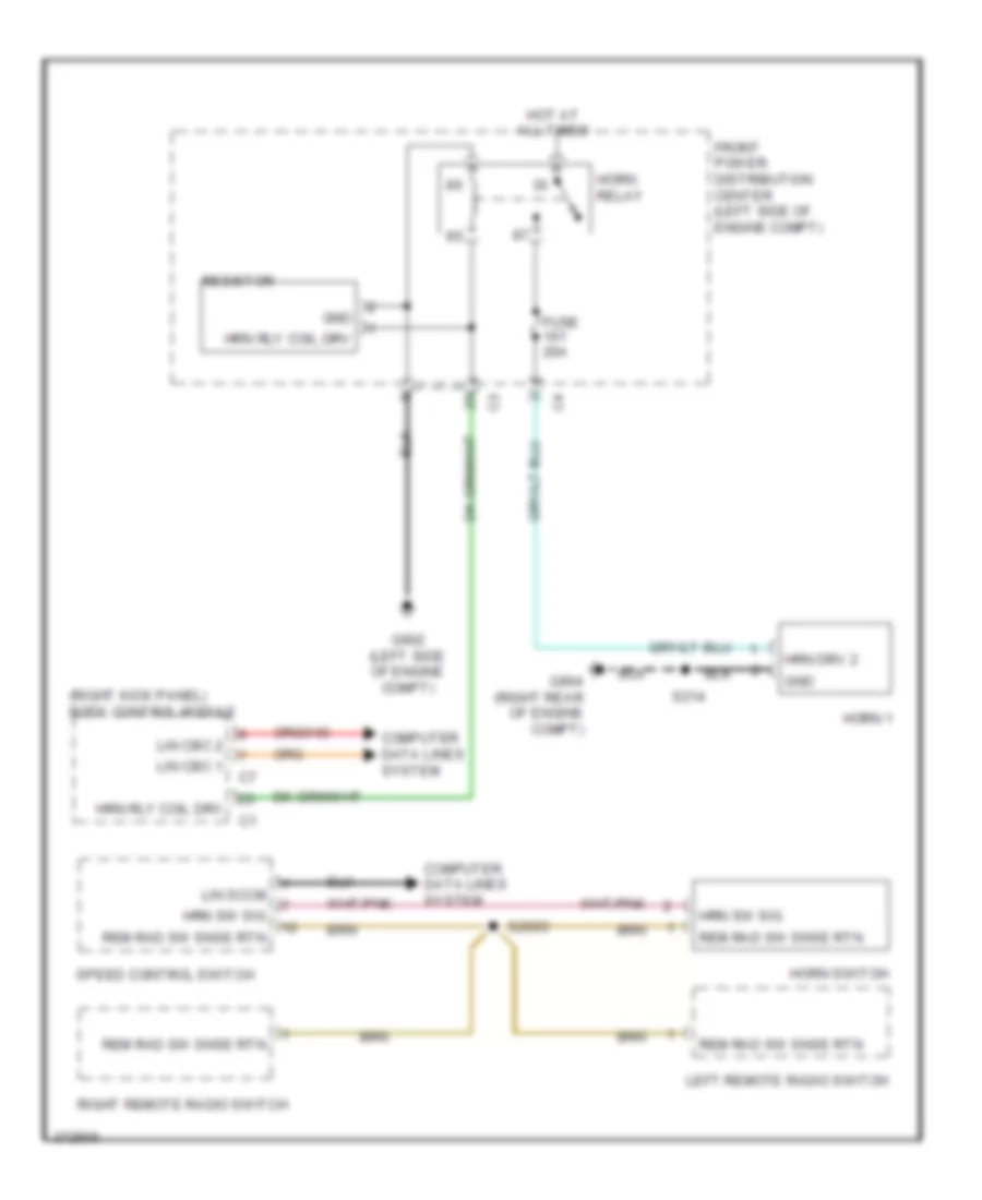 Horn Wiring Diagram for Dodge Journey R T 2011