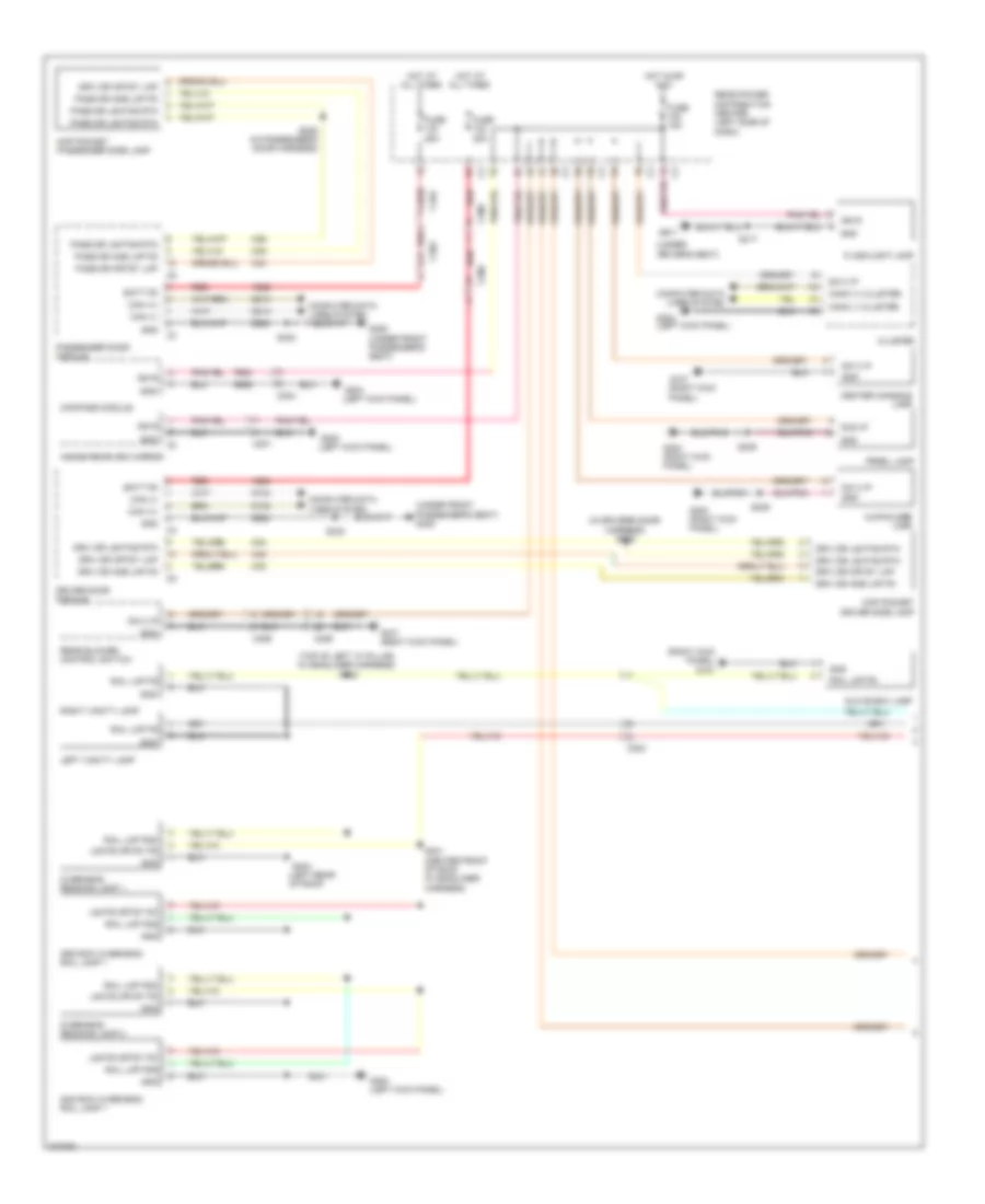 Interior Lights Wiring Diagram 1 of 2 for Dodge Journey R T 2011