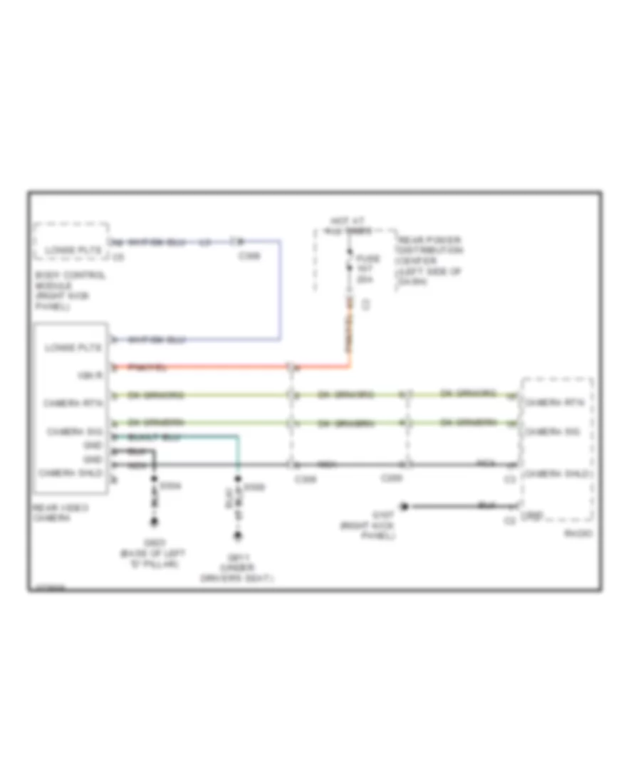 Rear Camera Wiring Diagram for Dodge Journey R T 2011