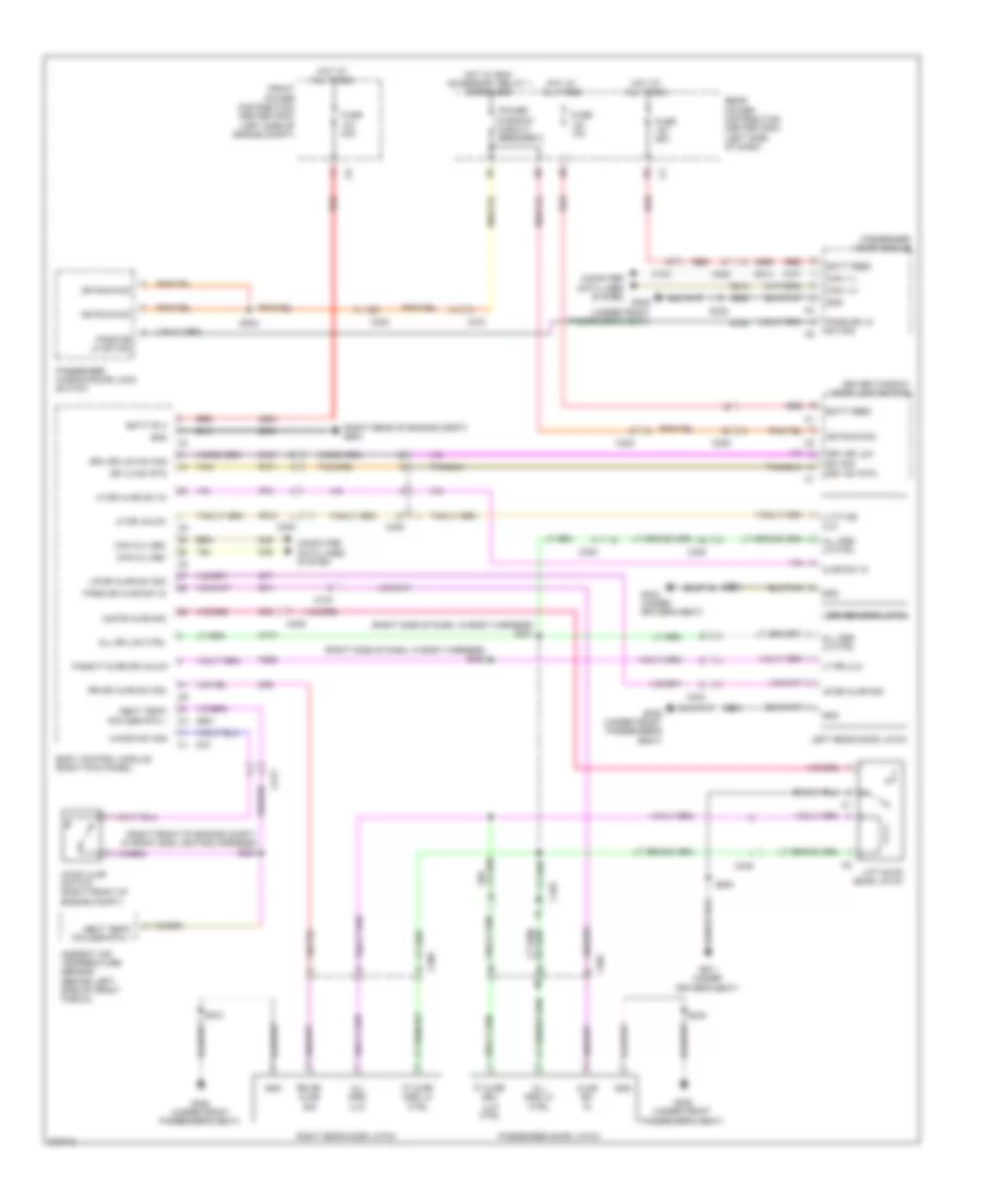 Power Door Locks Wiring Diagram for Dodge Journey R T 2011