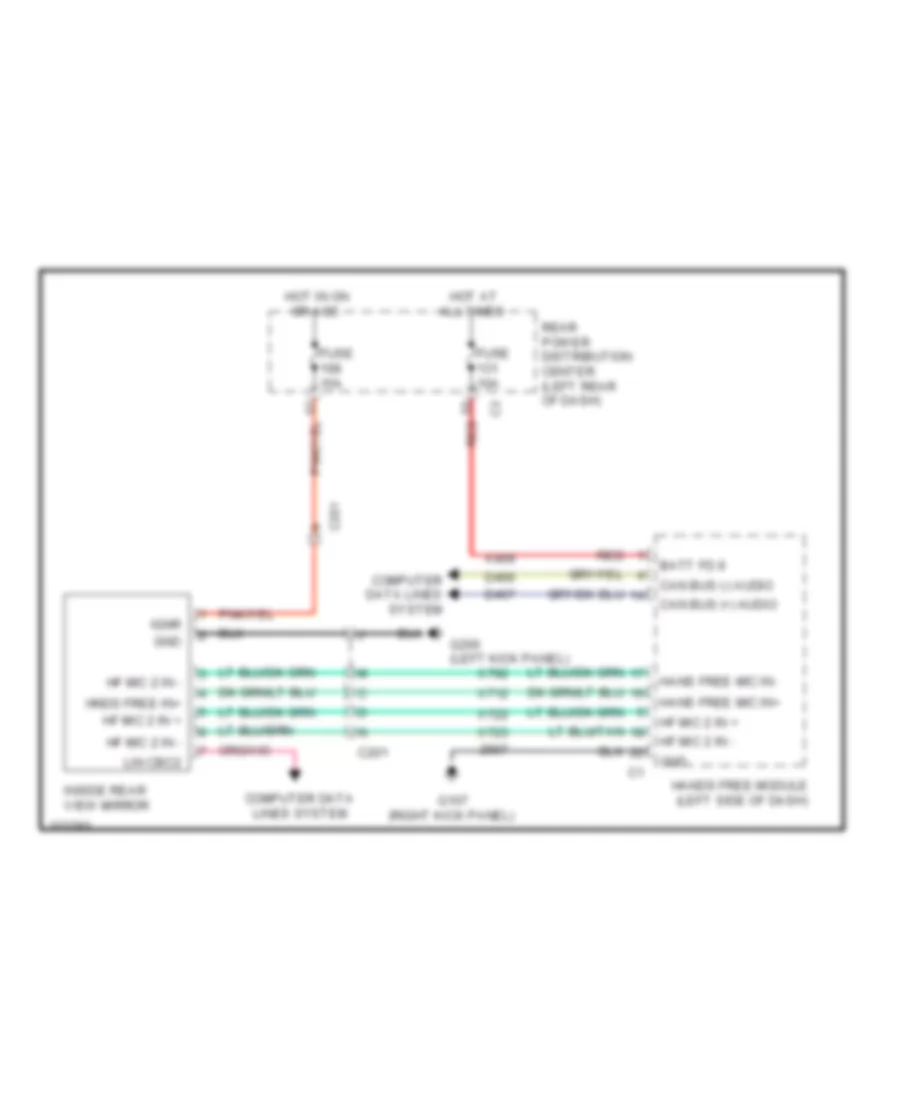 Automatic Day Night Mirror Wiring Diagram for Dodge Journey R T 2011