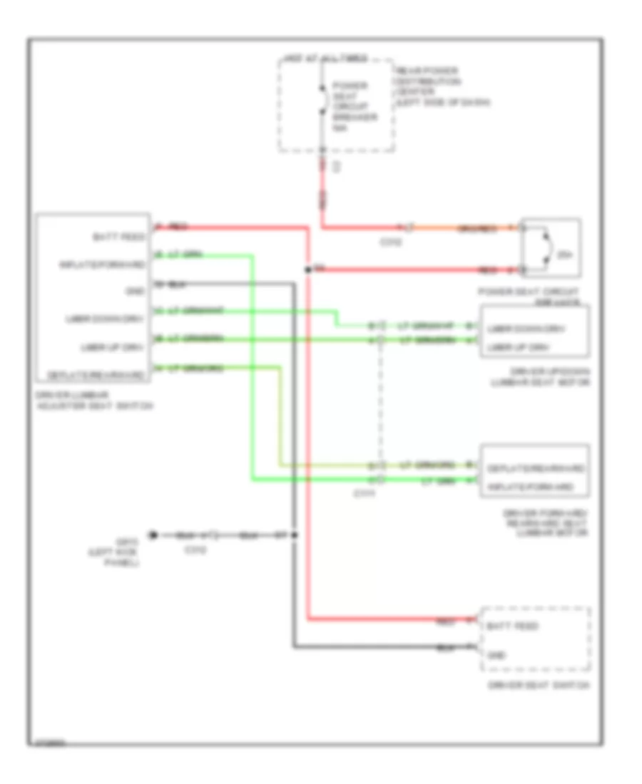 Driver s Lumbar Wiring Diagram for Dodge Journey R T 2011