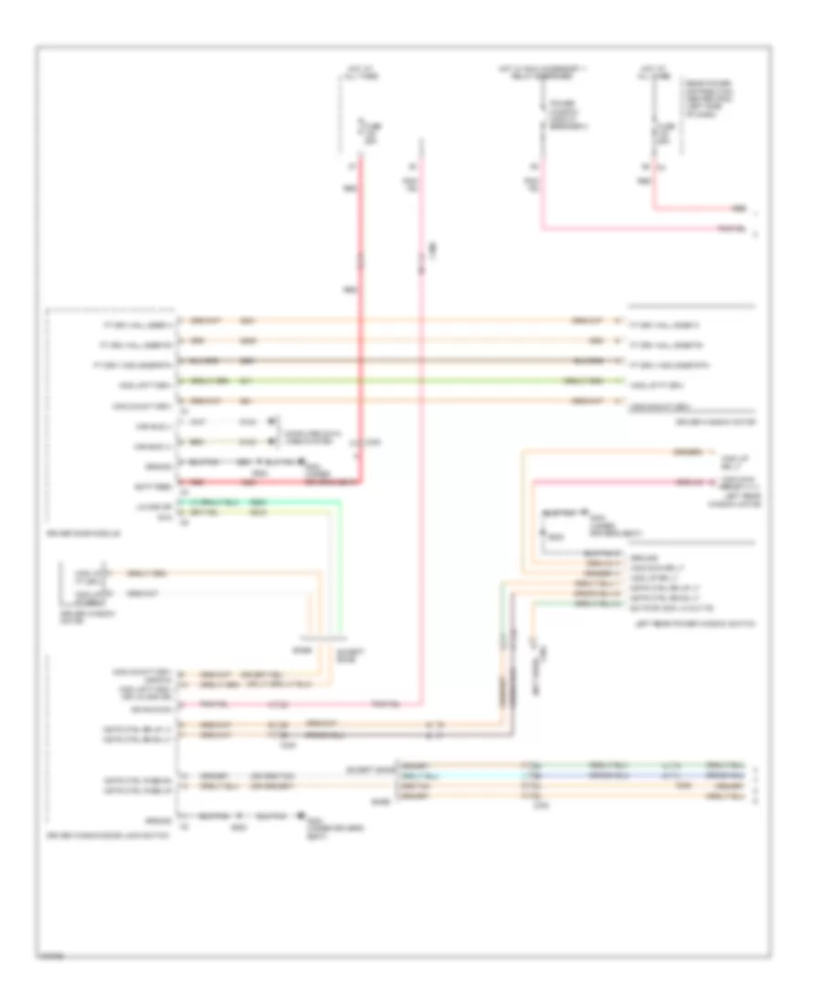 Power Windows Wiring Diagram 1 of 2 for Dodge Journey R T 2011