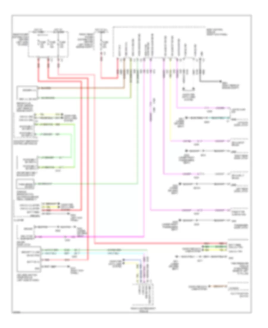 Warning Systems Wiring Diagram for Dodge Journey RT 2011