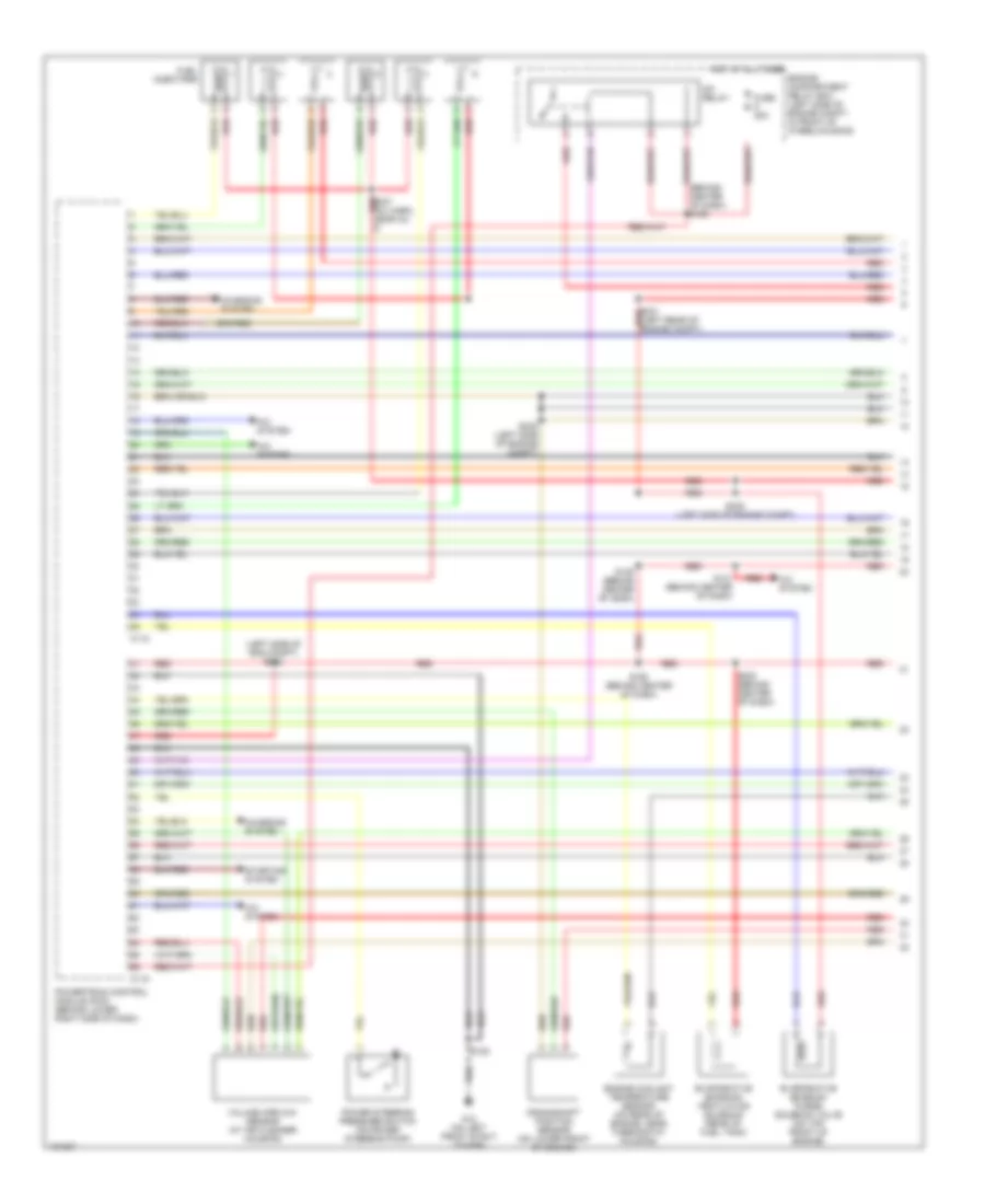 3.0L, Engine Performance Wiring Diagram, with Autostick (1 of 6) for Dodge Stratus ES 2004