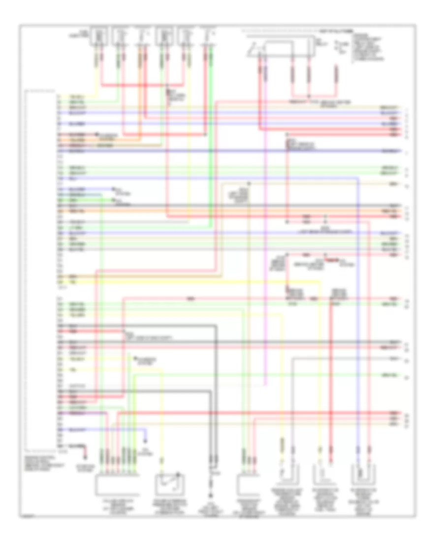 3.0L, Engine Performance Wiring Diagram, with MT (1 of 4) for Dodge Stratus ES 2004