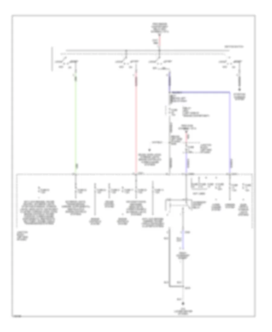 Power Distribution Wiring Diagram (2 of 2) for Dodge Stratus ES 2004